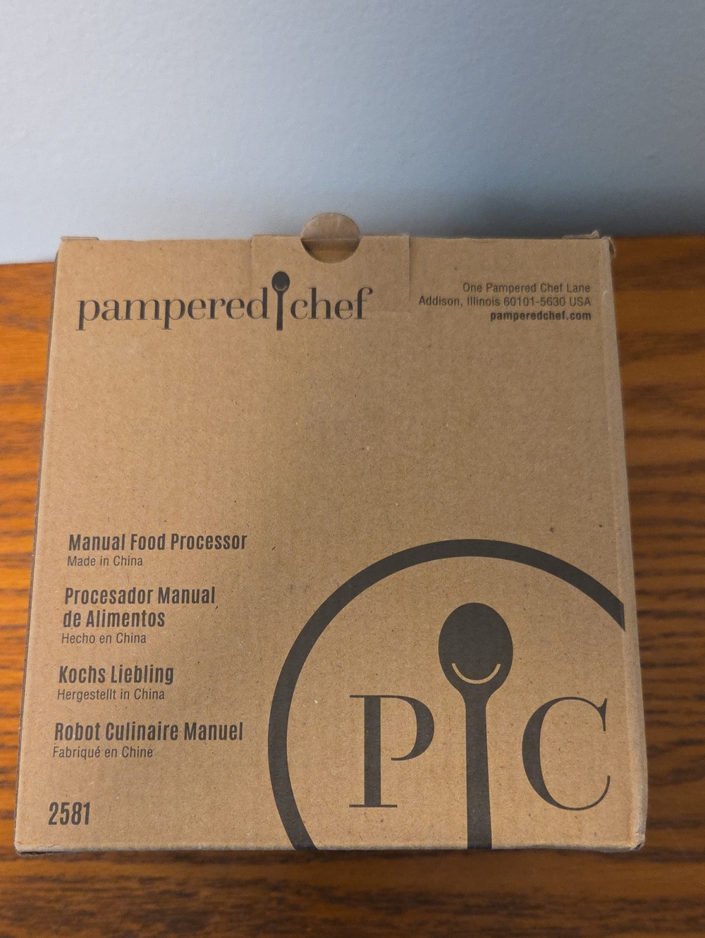 Pampered Chef Manual Food Processor with Lid